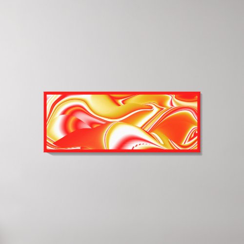 Love and Gold Abstract 3D Rainbowart Canvas Print