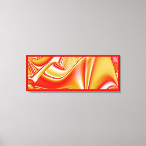 Love and Gold Abstract 3D Rainbowart Canvas Print