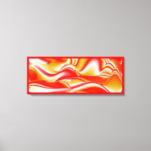 Love and Gold Abstract 3D Rainbowart Canvas Print