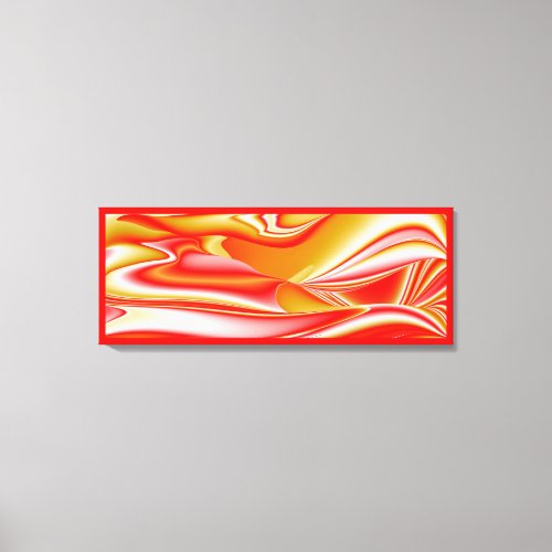 Love and Gold Abstract 3D Rainbowart Canvas Print