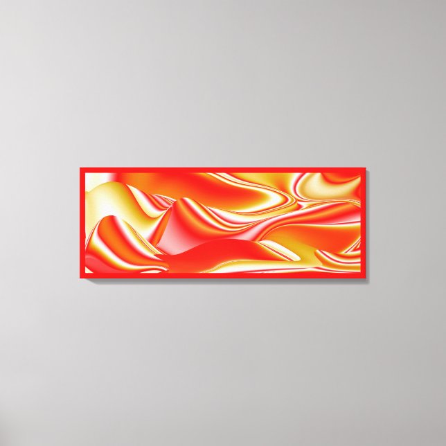 Love and Gold Abstract 3D Rainbowart Canvas Print (Front)