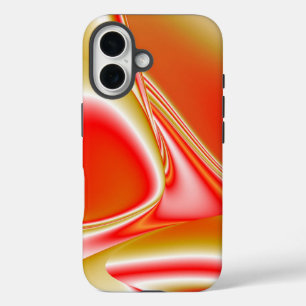 Love and Gold Abstract 3D Rainbowart iPhone 16 Case