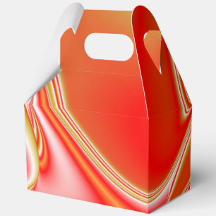 Love and Gold Abstract 3D Rainbowart Favor Boxes