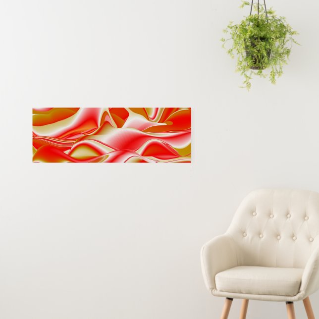 Love and Gold Abstract 3D Rainbowart Foam Board (In Situ (Wall))