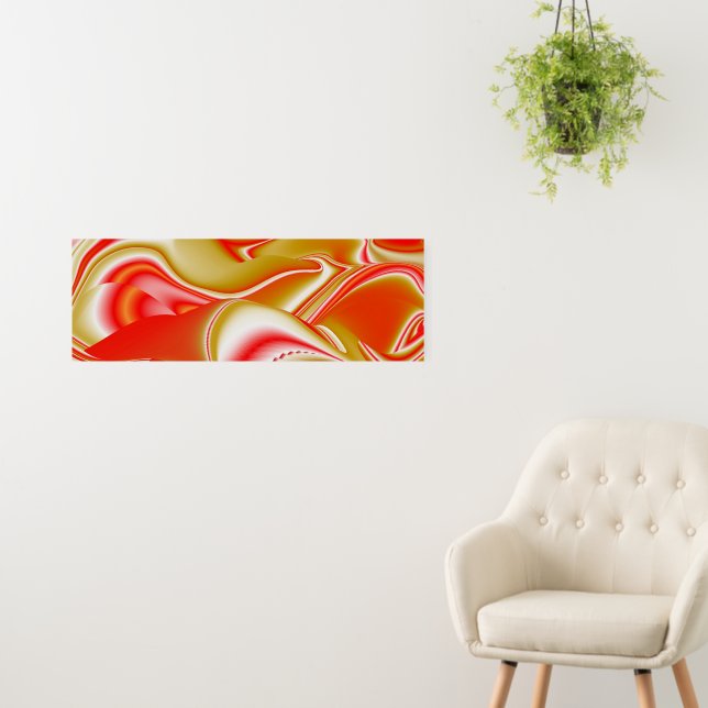 Love and Gold Abstract 3D Rainbowart Foam Board (In Situ (Wall))