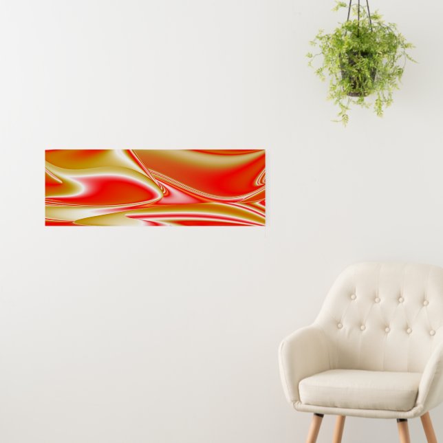 Love and Gold Abstract 3D Rainbowart Foam Board (In Situ (Wall))