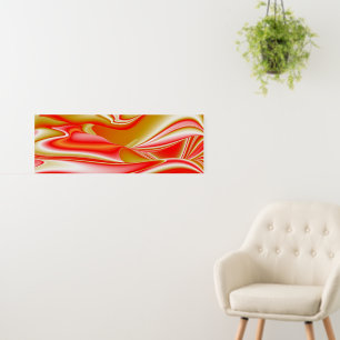 Love and Gold Abstract 3D Rainbowart Foam Board