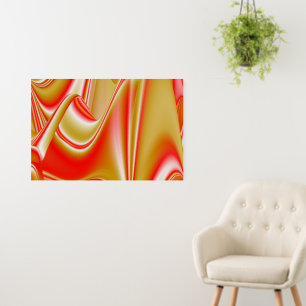 Love and Gold Abstract 3D Rainbowart Foam Board