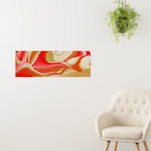 Love and Gold Abstract 3D Rainbowart Foam Board