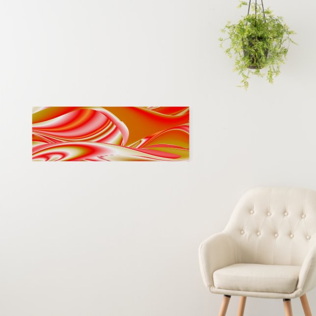 Love and Gold Abstract 3D Rainbowart Foam Board (In Situ (Wall))