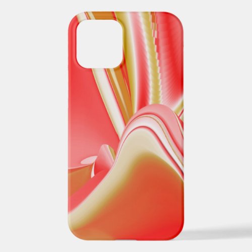 Love and Gold Abstract 3D Rainbowart iPhone 12 Case