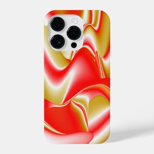 Love and Gold Abstract 3D Rainbowart iPhone 14 Pro Case