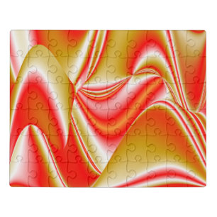 Love and Gold Abstract 3D Rainbowart Jigsaw Puzzle