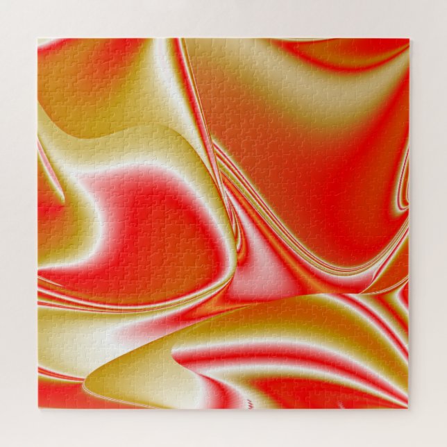 Love and Gold Abstract 3D Rainbowart Jigsaw Puzzle (Horizontal)