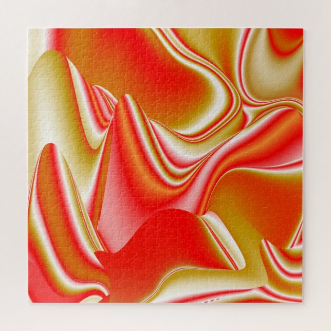 Love and Gold Abstract 3D Rainbowart Jigsaw Puzzle (Horizontal)