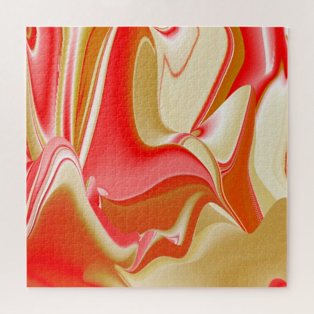 Love and Gold Abstract 3D Rainbowart Jigsaw Puzzle (Horizontal)