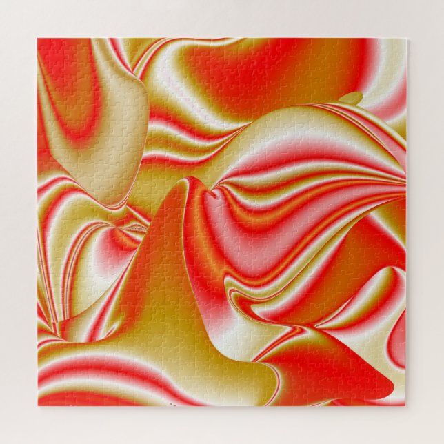 Love and Gold Abstract 3D Rainbowart Jigsaw Puzzle (Horizontal)