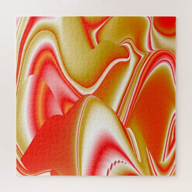 Love and Gold Abstract 3D Rainbowart Jigsaw Puzzle (Horizontal)