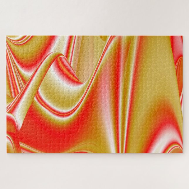 Love and Gold Abstract 3D Rainbowart Jigsaw Puzzle (Horizontal)