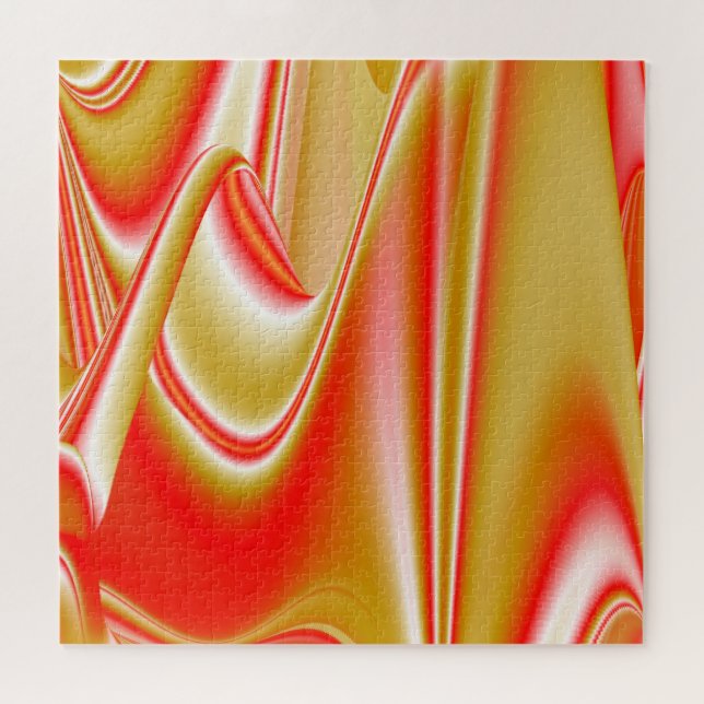 Love and Gold Abstract 3D Rainbowart Jigsaw Puzzle (Horizontal)