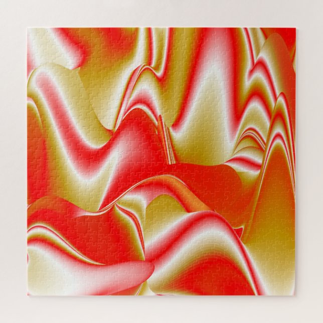 Love and Gold Abstract 3D Rainbowart Jigsaw Puzzle (Horizontal)