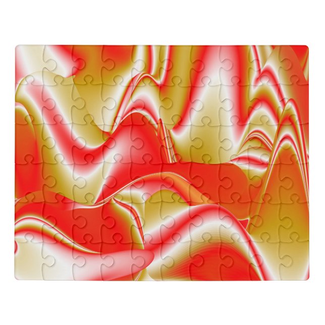 Love and Gold Abstract 3D Rainbowart Jigsaw Puzzle (Puzzle Horizontal)