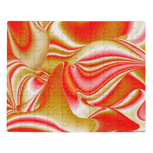 Love and Gold Abstract 3D Rainbowart Jigsaw Puzzle (Puzzle Horizontal)