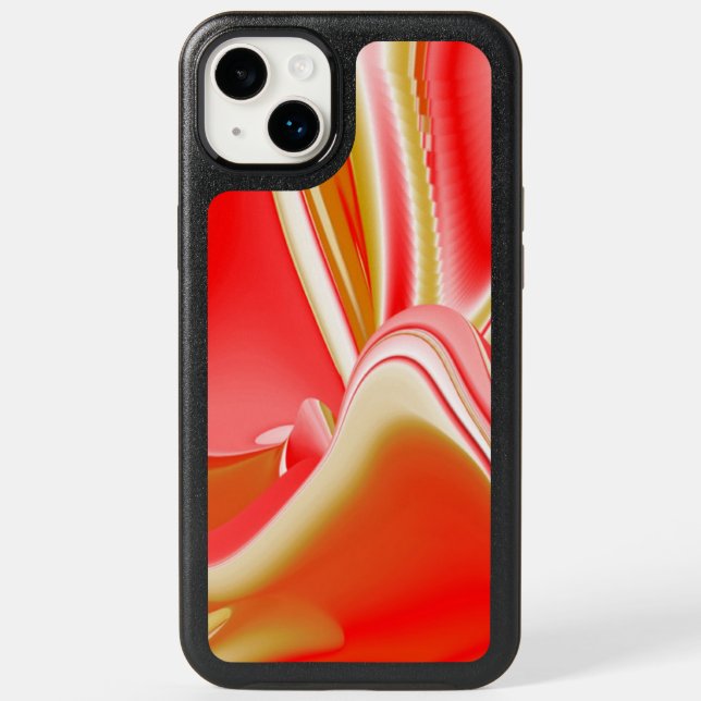 Love and Gold Abstract 3D Rainbowart Otterbox iPhone Case (Back)