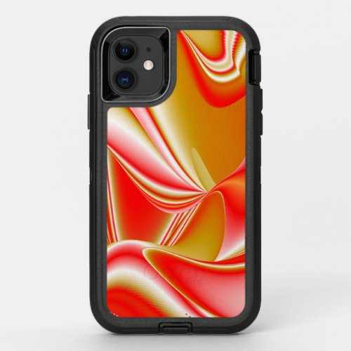 Love and Gold Abstract 3D Rainbowart OtterBox Defender iPhone 11 Case