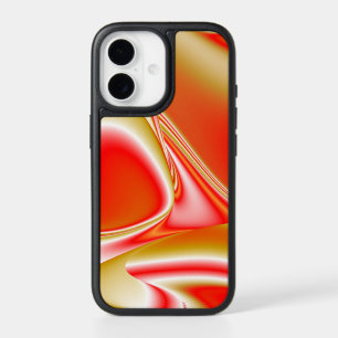 Love and Gold Abstract 3D Rainbowart iPhone 17 Case