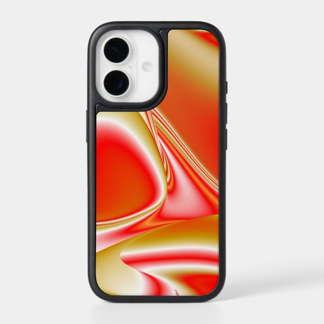 Love and Gold Abstract 3D Rainbowart Otterbox iPhone Case (Back)