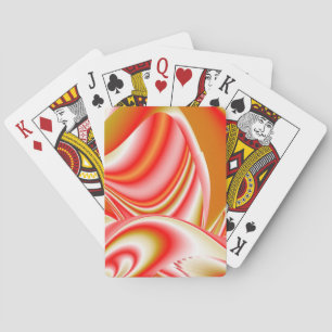 Love and Gold Abstract 3D Rainbowart Poker Cards