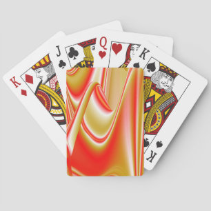 Love and Gold Abstract 3D Rainbowart Poker Cards