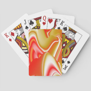 Love and Gold Abstract 3D Rainbowart Poker Cards