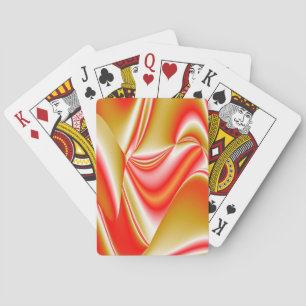 Love and Gold Abstract 3D Rainbowart Poker Cards