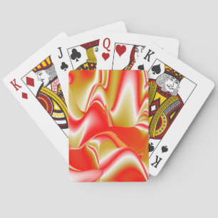 Love and Gold Abstract 3D Rainbowart Poker Cards
