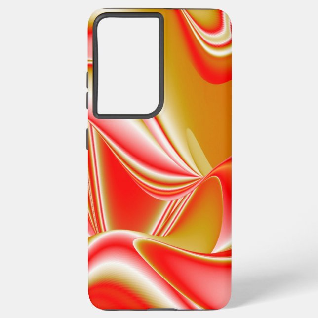 Love and Gold Abstract 3D Rainbowart Samsung Galaxy Case (Back)