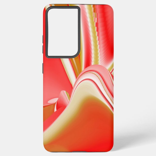 Love and Gold Abstract 3D Rainbowart Samsung Galaxy Case (Back)