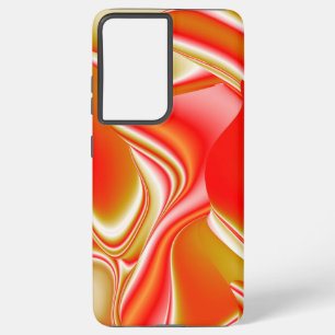 Love and Gold Abstract 3D Rainbowart Samsung Galaxy S21 Ultra Case