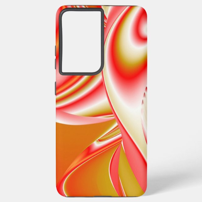 Love and Gold Abstract 3D Rainbowart Samsung Galaxy Case (Back)