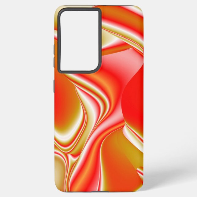 Love and Gold Abstract 3D Rainbowart Samsung Galaxy Case (Back)