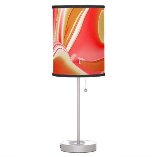 Love and Gold Abstract 3D Rainbowart Table Lamp