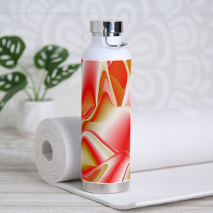 Love and Gold Abstract 3D Rainbowart Water Bottle