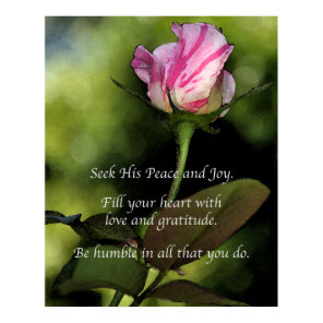 Love And Gratitude Inspirational Poster