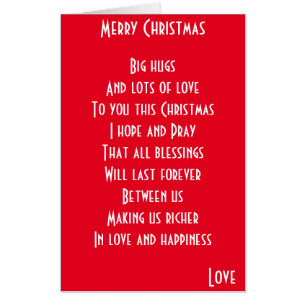 Love and happiness christmas card