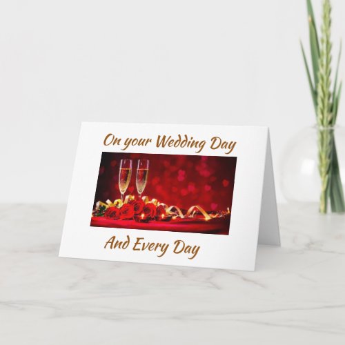 LOVE AND HAPPINESS ON YOUR WEDDING DAY CARD