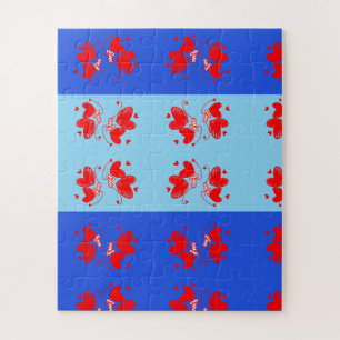 Love and Heart Romantic Design Jigsaw Puzzle