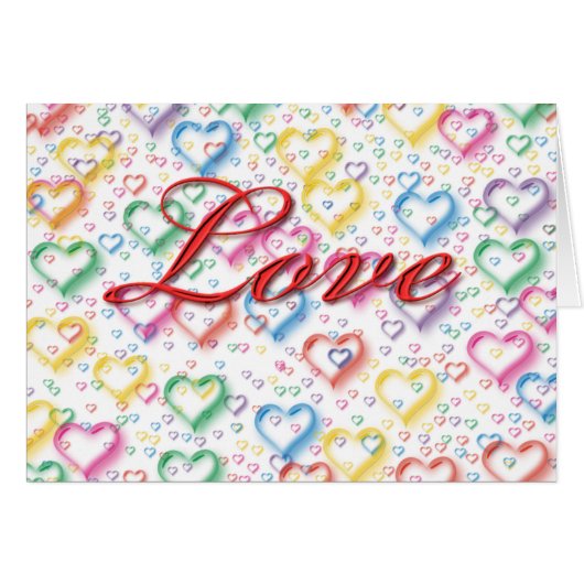 Love and Hearts Cards (Front Horizontal)