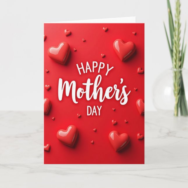 Love And Hearts Celebration Card (Front)