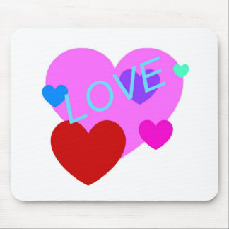 Love and Hearts Design on T-Shirts, Gifts and More Mouse Pad